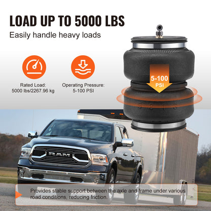 Airbag-Federungssatz, passend für Dodge Ram 2500 2WD 4WD 2014–2023, 5000 lbs