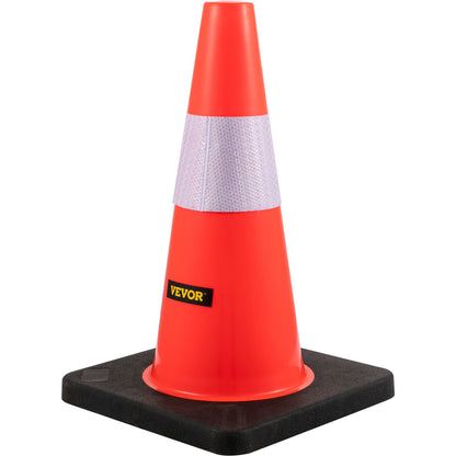 Säkerhetskoner Trafikkoner 18" orange reflekterande kragar Road Cones 5st