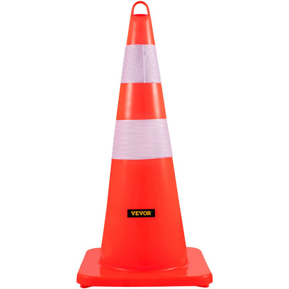 Safety Cones Trafikkoner 12 x 28" Orange reflekterande kragar Road Cones
