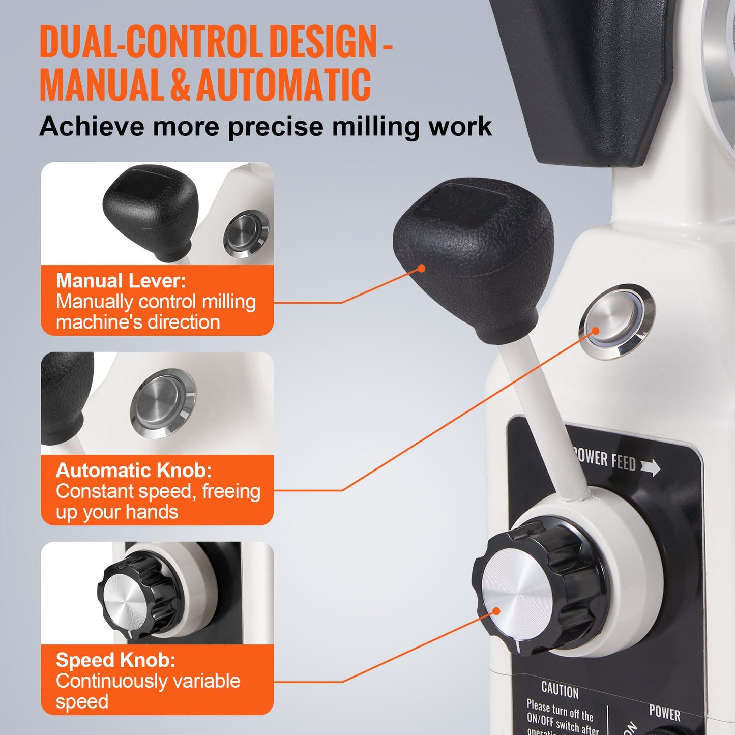 X-Axis Power Feed for Milling Machine, 150 in-lb Torque, 0-200RPM Adjustable Rotate Speed 120V Power Table Feed Mill Feeder, for Bridgeport Some Knee Type Mills with a 5/8" End Shaft Diameter