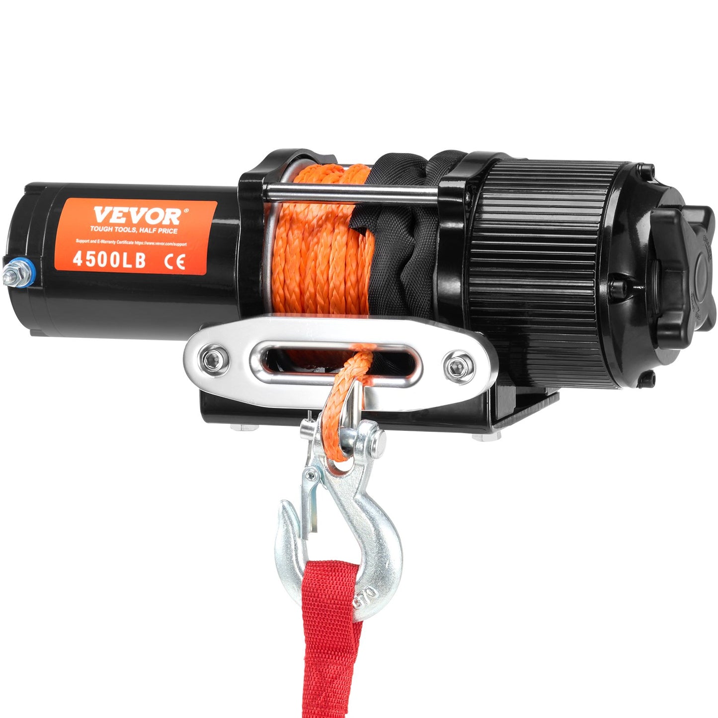 Electric Winch ATV UTV 4500 lb Synthetic Rope Waterproof Remote Control