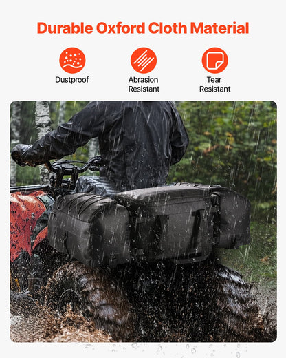 74L ATV Bakre förvaringsväska 600D Oxford Cloth Bakre Cargo Bag & Svampkudde