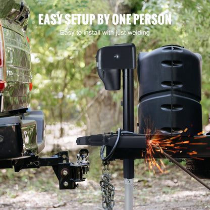 A-Rahmen-Anhängerkupplung, passend für 2-Zoll-Kugelkopfgröße, 7000 lbs Anhängelast, robuste Stahlkupplung, ideal zum Ziehen von Kombis, Pickups, SUVs, Wohnmobilen, schwarze Beschichtungsoberfläche