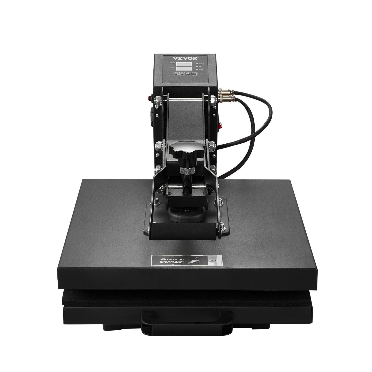 Heat Press, 15 x 15 inch Heat Press Machine for T-shirts, Fast and Even Heating, Easy to Use, High Pressure for Digital Industrial-Quality Sublimation Printer for Transfer Vinyl, T-shirt, Black