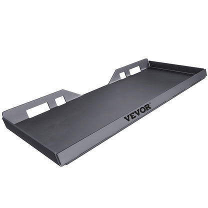 Skid Steer Monteringsplatta 0,47" Tjock Skid Steer fästplatta Högkvalitativt stål snabbfäste lastplatta med 3 extra svetsstänger Lätt att svetsa eller skruva fast till olika tillbehör