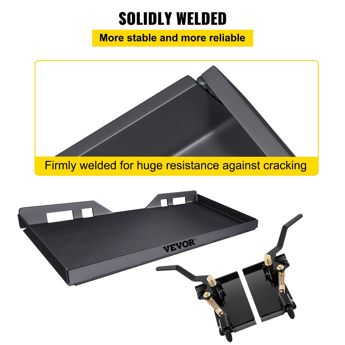 Kompaktlader Quick Tach Montageplatte &amp; Umbauadapter Lock Box 1/4