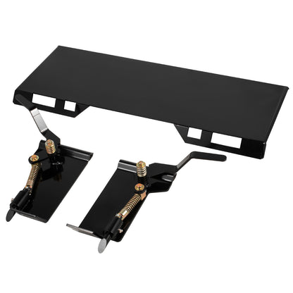 Kompaktlader-Anbaugerät, 3/8 Zoll Schnellbefestigungsplatte für Kompaktlader, 85 Pfund, Kompaktlader-Anbaugerät, 18,5 Zoll Höhe, Schnellbefestigungsplatte für Kompaktlader für Schaufeln, Pflüge, Gabeln