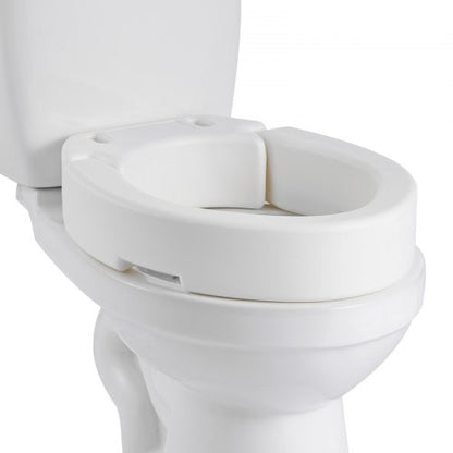 Raised Toilet Seat, 300 lbs Load Capacity, 3.5-Inch Lift Height, Commode Elevated Toilet Seat Riser with Enlarged Opening for Seniors, Elderly, Handicap, Disabled, Adults, Fits Elongated Bowl