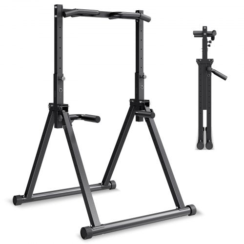 Pull Up Bar, 330LBS Capacity Portable Pullup Bar Station, Pullup Bars Free Standing with Triangular Structure & Heavy-Duty Steel Tube, 9 Level Height Adjustment Gravity Fitness for Arms, Back