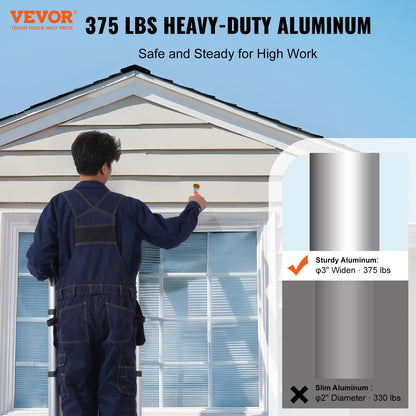 Teleskop-Ausziehleiter 16,5 ft A-Form mit Stabilisatorstange für Wohnmobil