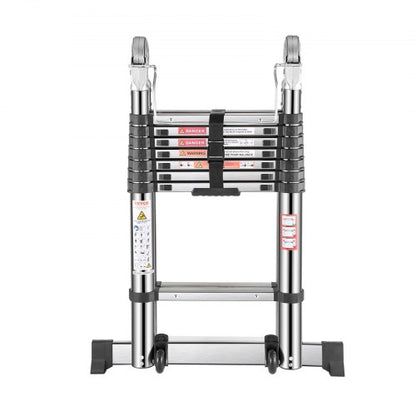 Teleskopleiter A-Rahmen Edelstahl 16,5 ft Ausziehleitern | EU