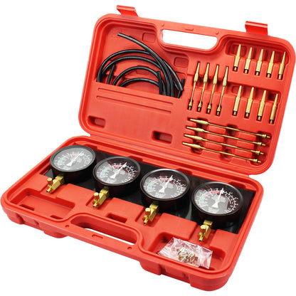 Fuel Vacuum Carburetor Synchronize Tool Kit Fuel Vacuum Carburetor Synchronizer Carb Sync Meter Set with Rubber Hose