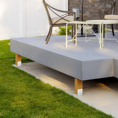 6"x 6" Post Base, 1Pcs Stainless Steel Adjustable Post Anchor Bracket(Internal 5.9 x 5.5"), Adjustable Post Base for Pavilion Deck Porch Handrail Railing Support Decorative Anchor Plate