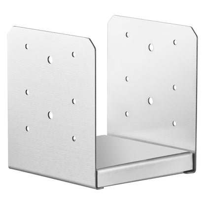 152,4 x 152,4 Pfostensockel, 10 Stück verstellbare Pfostenankerhalterung aus Edelstahl (innen 150 x 139,7), verstellbarer Pfostensockel für Pavillon, Deck, Veranda, Handlauf, Geländer, dekorative Ankerplatte