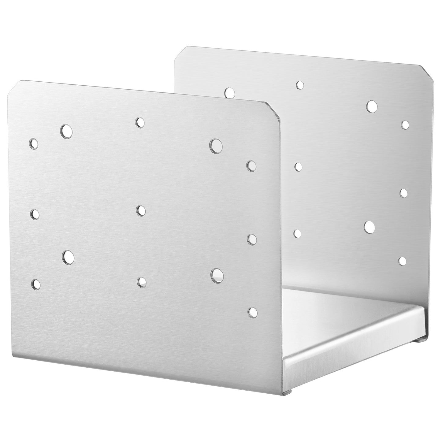 203,2x203,2mm stolpbas, 1st justerbar stolpeankarfäste i rostfritt stål (intern 198 x 185), justerbar stolpbas för paviljongdäck veranda ledstångsräcke dekorativ förankringsplatta