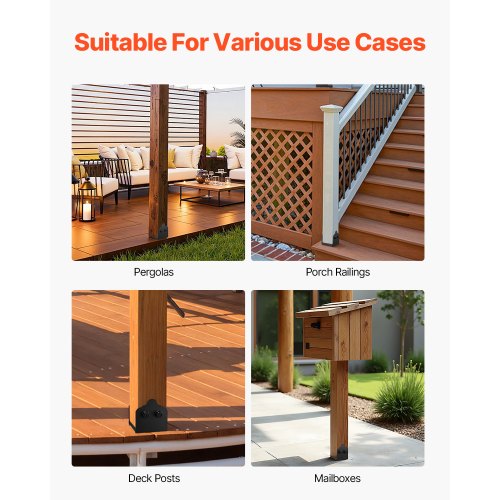 2 st 6x6 stolpfästen trästaketstolpankare innerstorlek 5,9x5,55 tum