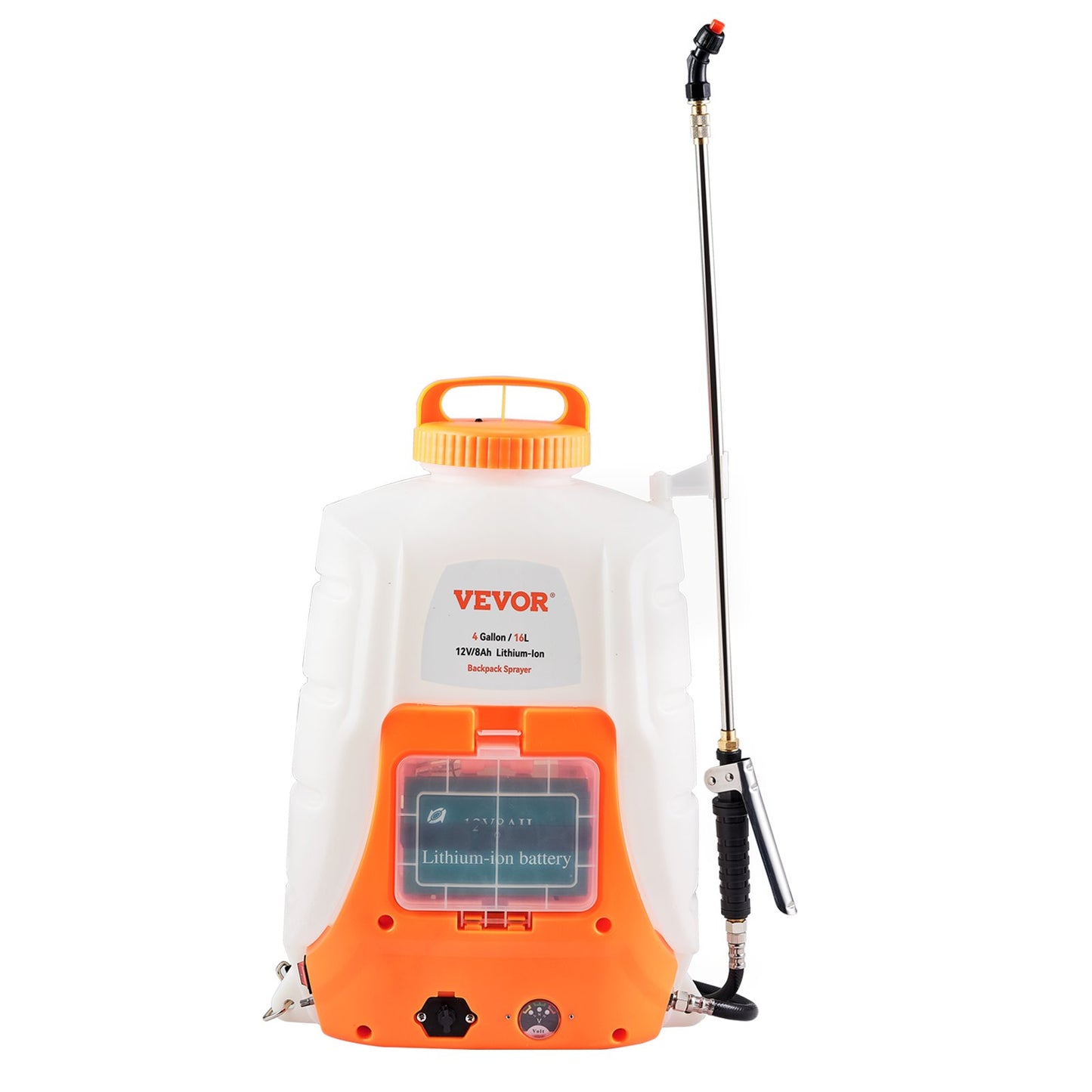 Battery Powered Backpack Sprayer 4 Gal Tank 0-90 PSI Adjustable Pressure