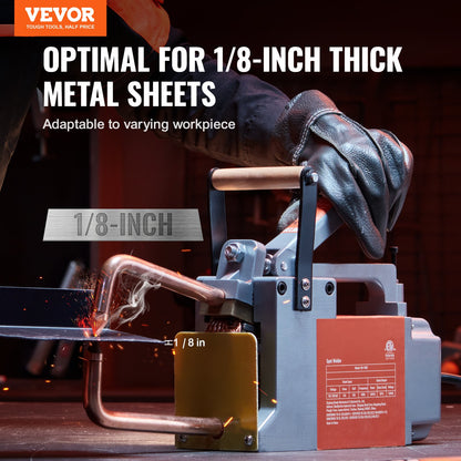 Tragbares Punktschweißgerät, 1/8-Zoll dickes Punktschweißgerät mit 8 KVA Eingangsleistung