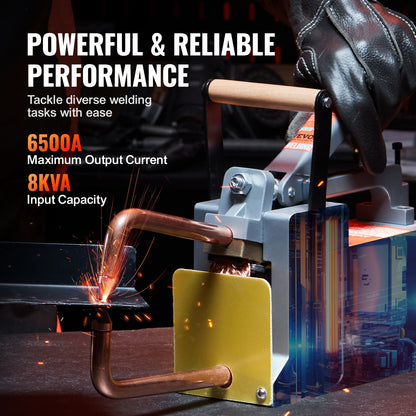 Tragbares Punktschweißgerät, 1/8-Zoll dickes Punktschweißgerät mit 8 KVA Eingangsleistung