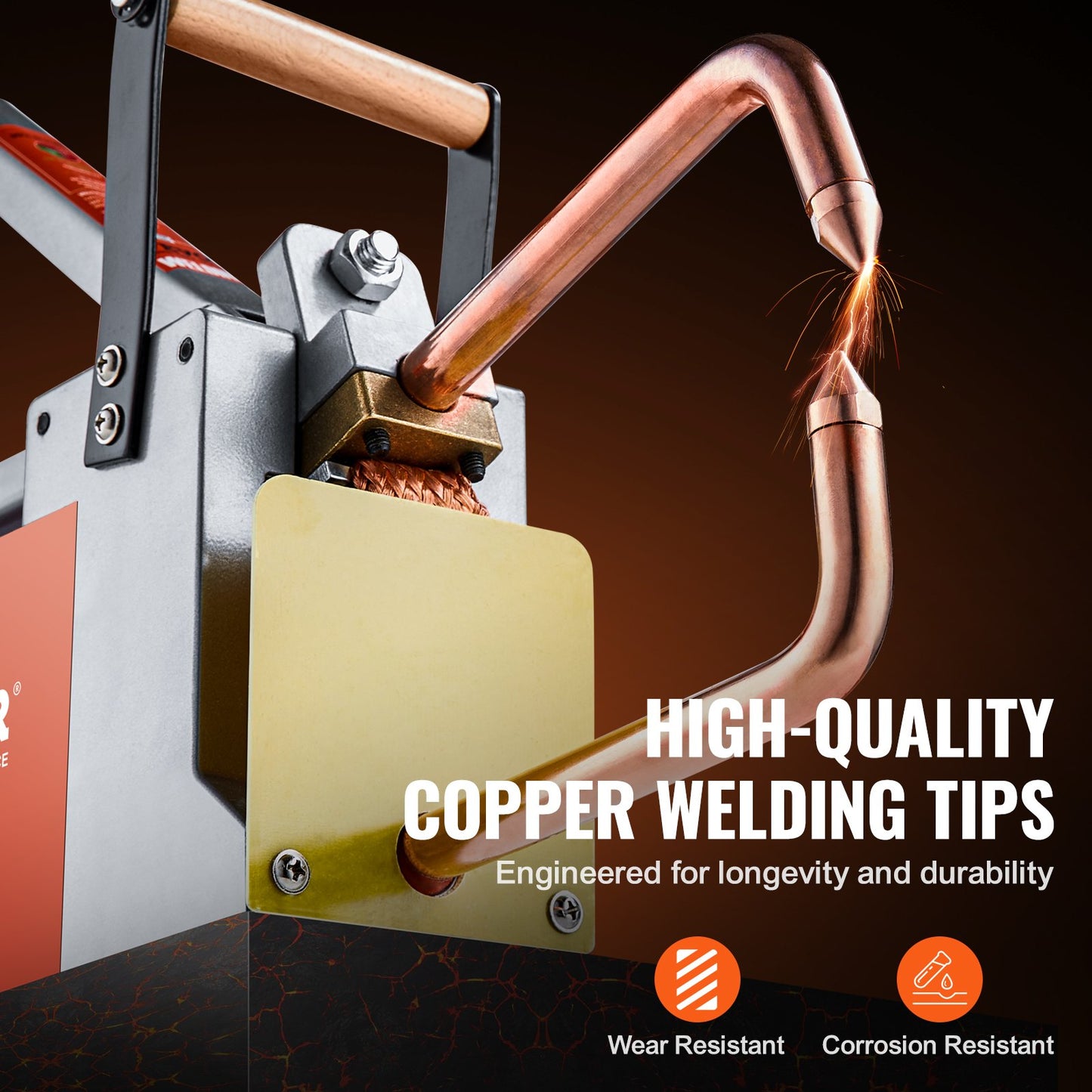 Tragbares Punktschweißgerät, 1/8-Zoll dickes Punktschweißgerät mit 8 KVA Eingangsleistung