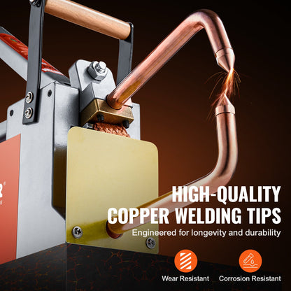 Tragbares Punktschweißgerät, 1/8-Zoll dickes Punktschweißgerät mit 8 KVA Eingangsleistung