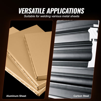 Bärbar punktsvetsmaskin, 4/25-tums tjock punktsvetsmaskin med 9,2KVA ingångskapacitet, handhållen svetsspetspistol Metallplåt punktsvetsmaskin för kolstål, rostfritt stål, aluminiumplåt