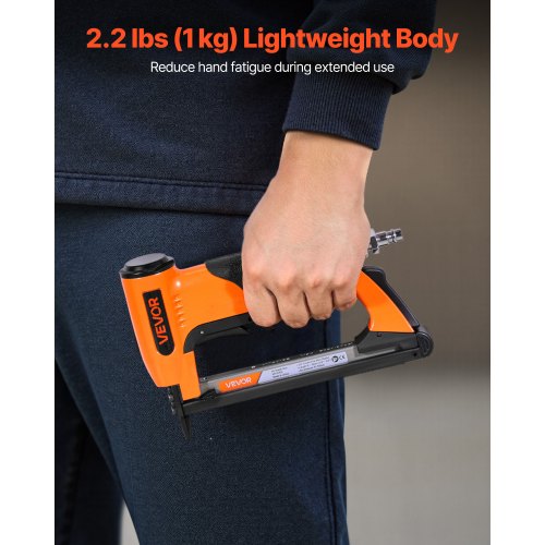 pneumatisk häftpistol, 20 gauge lufthäftpistol för möbelbeklädnad, för 50-seriens fintrådshäftklamrar, 12,8 mm krona, 6 mm-16 mm längd, max 110 st. lufthäftpistol för möbelbeklädnad, träbearbetning, gör-det-själv-projekt |  EU