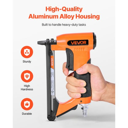 pneumatisk häftpistol, 20 gauge lufthäftpistol för möbelbeklädnad, för 50-seriens fintrådshäftklamrar, 12,8 mm krona, 6 mm-16 mm längd, max 110 st. lufthäftpistol för möbelbeklädnad, träbearbetning, gör-det-själv-projekt |  EU