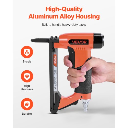 pneumatisk häftpistol, 22 gauge långspetsad häftpistol för möbelbeklädnad, för 71-seriens fintrådshäftklamrar, 9,5 mm krona, 6 mm-16 mm längd, max 180 st. lufthäftpistol för möbelbeklädnad, träbearbetning, gör-det-själv |  EU