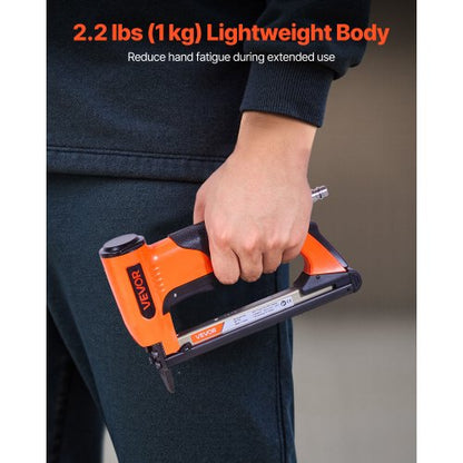 pneumatisk häftpistol, 22 gauge lufthäftpistol för möbelbeklädnad, för 71-seriens fintrådshäftklamrar, 9,5 mm krona, 6–16 mm längd, max 180 st. lufthäftpistol för möbelbeklädnad, träbearbetning och gör-det-själv-projekt |  EU