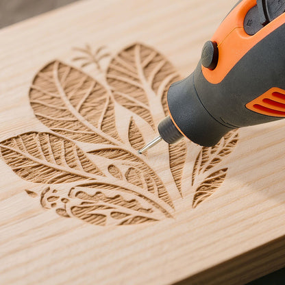 51-Piece Rotary Tool Kit, 200W Mini Power Rotary Tool Corded, 8000-40000RPM Multi-Purpose DIY Tools with Universal Chuck for Engraving, Sanding, Grinding, Polishing, Cutting, DIY Crafts