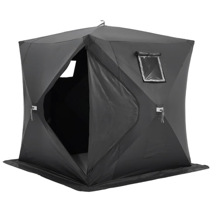 3-4 personer Ourdoor Portable Ice Shelter Pop-Up Ice Fishing Shanty Tält