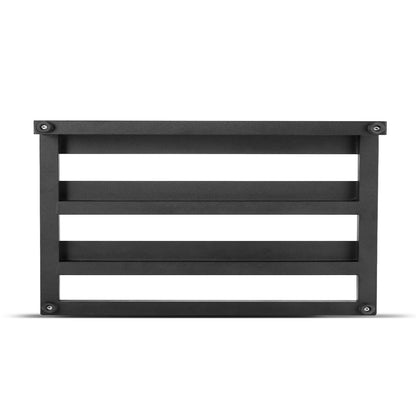 Gitarren-Pedalboard, 20 x 11 Zoll, Aluminiumlegierung, 2,2 Pfund, superleichtes Pedalboard für Gitarreneffekte, mit Tragetasche mit Klettverschluss und festem Schultergurt, Rollgurte, bietet Platz für 10–12 Gitarrenpedale