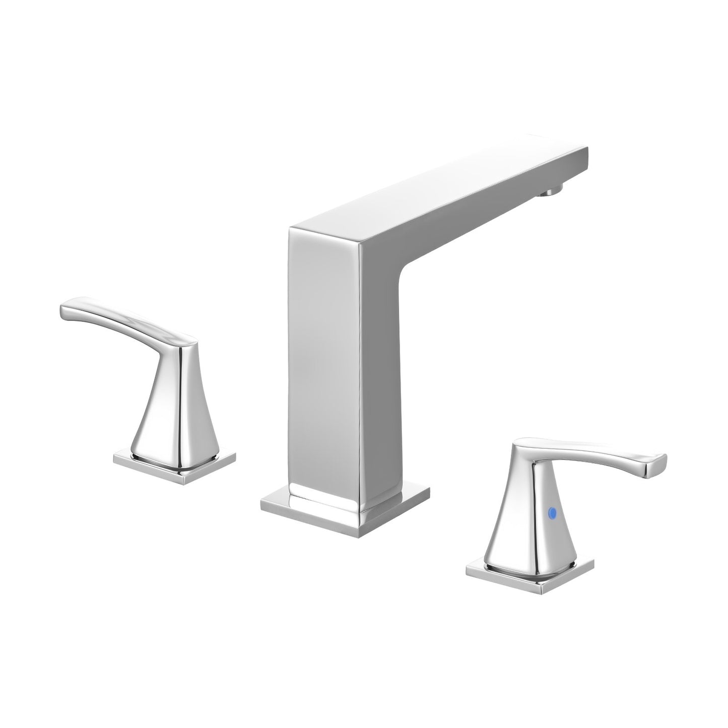 Roman Tub Faucet, 3 Hole Waterfall Bathtub Faucet, Bath Tubs Faucets Set with 2 Handles, Roman Tub Faucets Deck Mount for Pet Washing, Baby Care, Adult Bathing, Silver, Right-Angle Tub Faucet