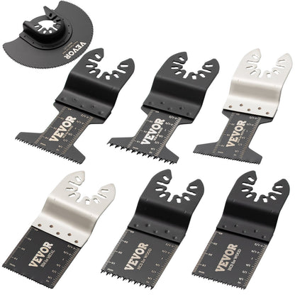 50PCS Oscillating Saw Blades, Quick Release Multitool Blades Kit, HCS Tool Blades for Wood Plastic Metal Nail Bolts, Compatible with Dewalt Dremel Fein Worx Bosch Makita Milwaukee