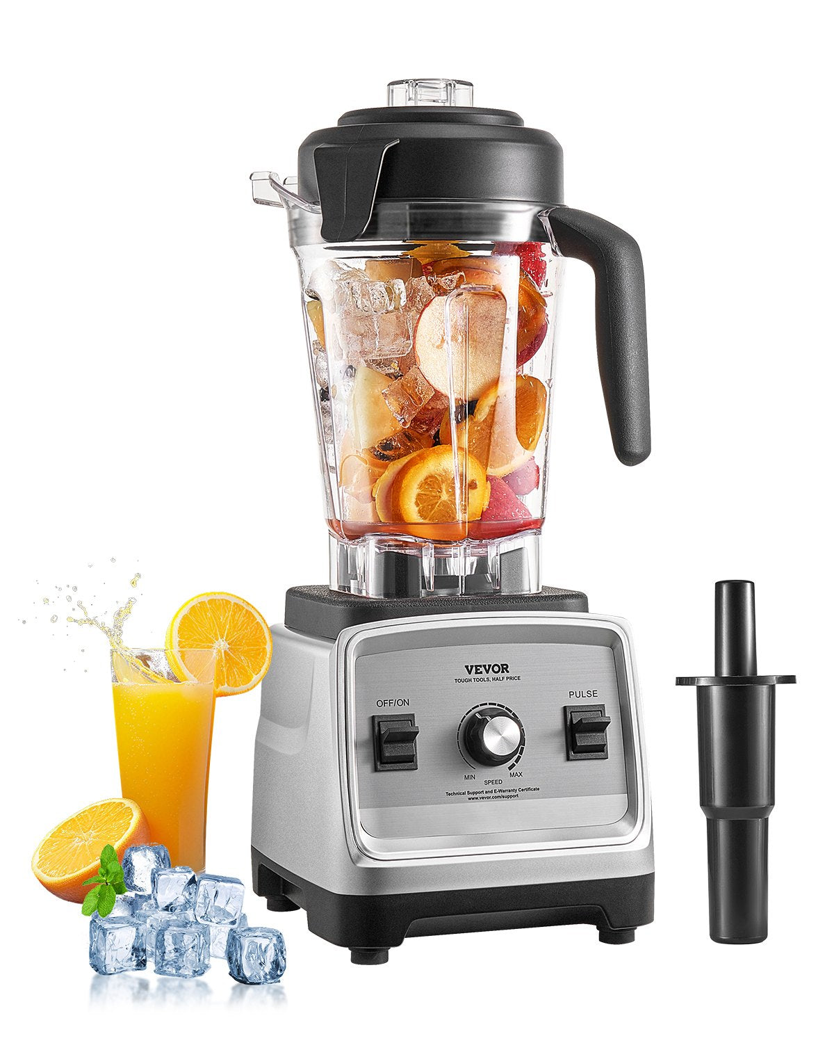85 oz 1400W Mixer für Smoothies Lebensmittelzubereitung Mixer für die Küche
