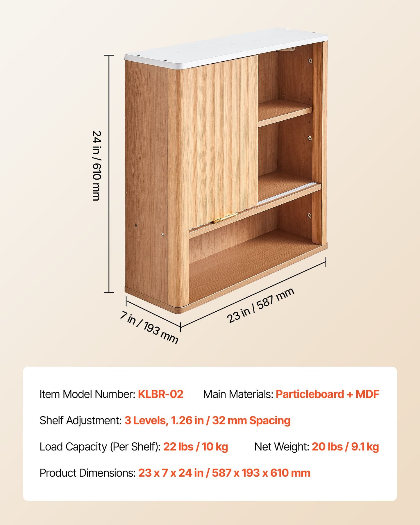 Bathroom Wall Cabinet, with Door and Adjustable Shelf, Over the Toilet Storage Medicine Cabinet Wall Mounted, Hanging Organizer with Shelves and Open Partition for Laundry Room Kitchen Restroom