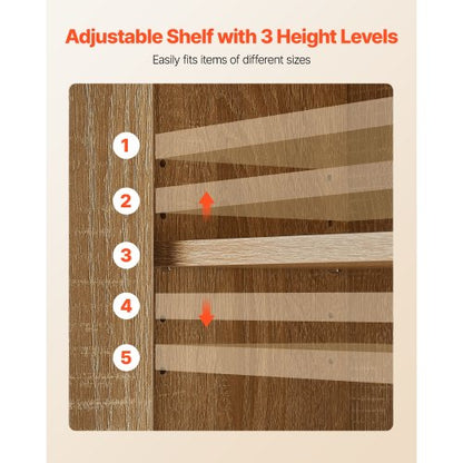 Badrumsväggskåp, dörr och justerbar hylla med 5 höjdnivåer, förvaring över toaletten medicinskåp väggmonterad, hängande organisatör med hyllor för tvättstuga kök toalett |  EU