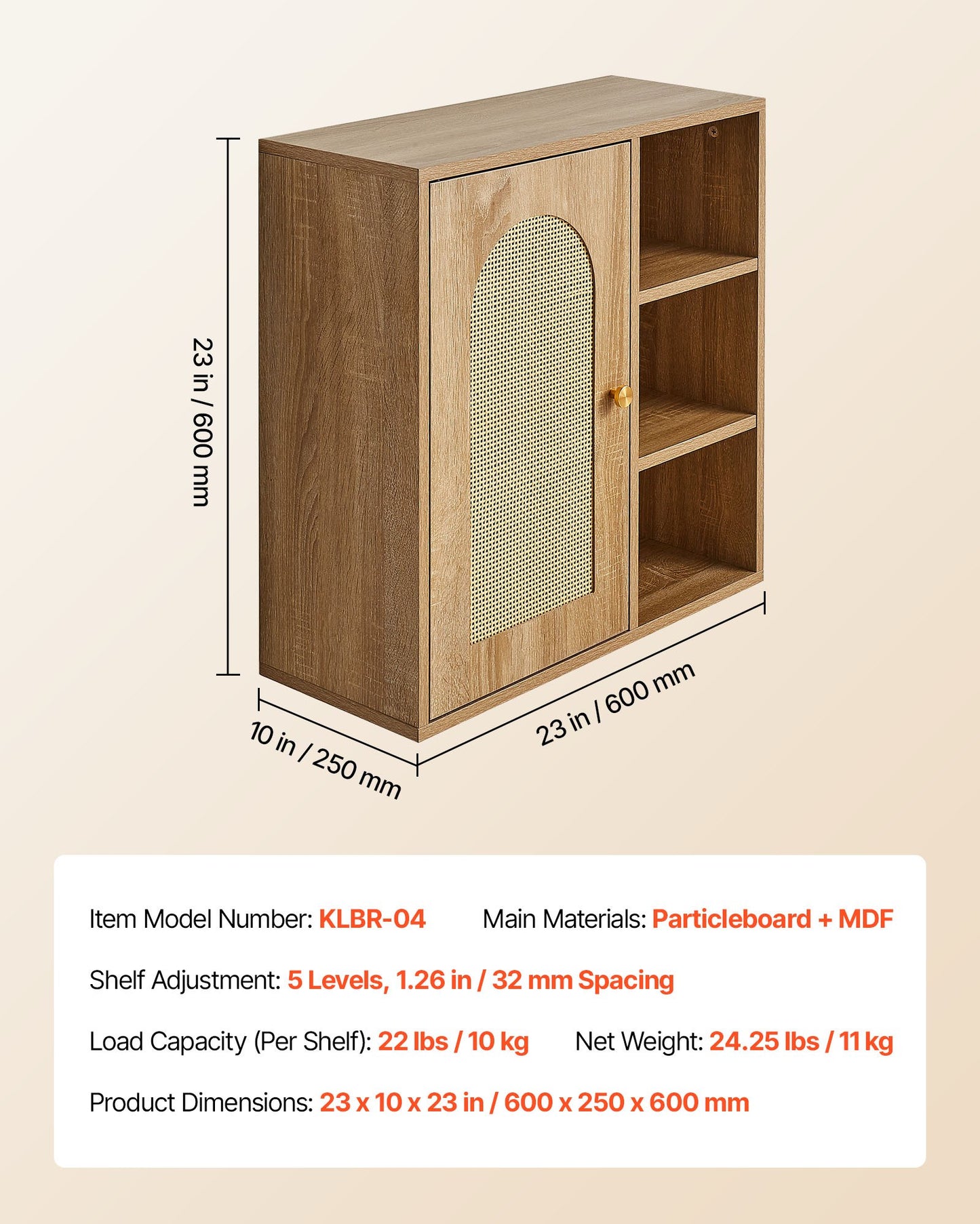 Bathroom Wall Cabinet, Door and Adjustable Shelf with 5 Height Levels, Over the Toilet Storage Medicine Cabinet Wall Mounted, Hanging Organizer with Shelves for Laundry Room Kitchen Restroom