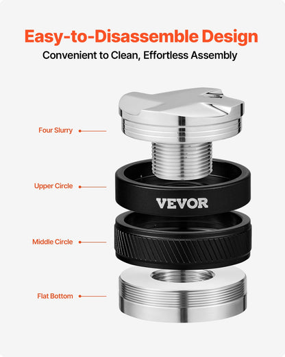 51mm Coffee Distributor 2-in-1 Adjustable Espresso Distributor for Home