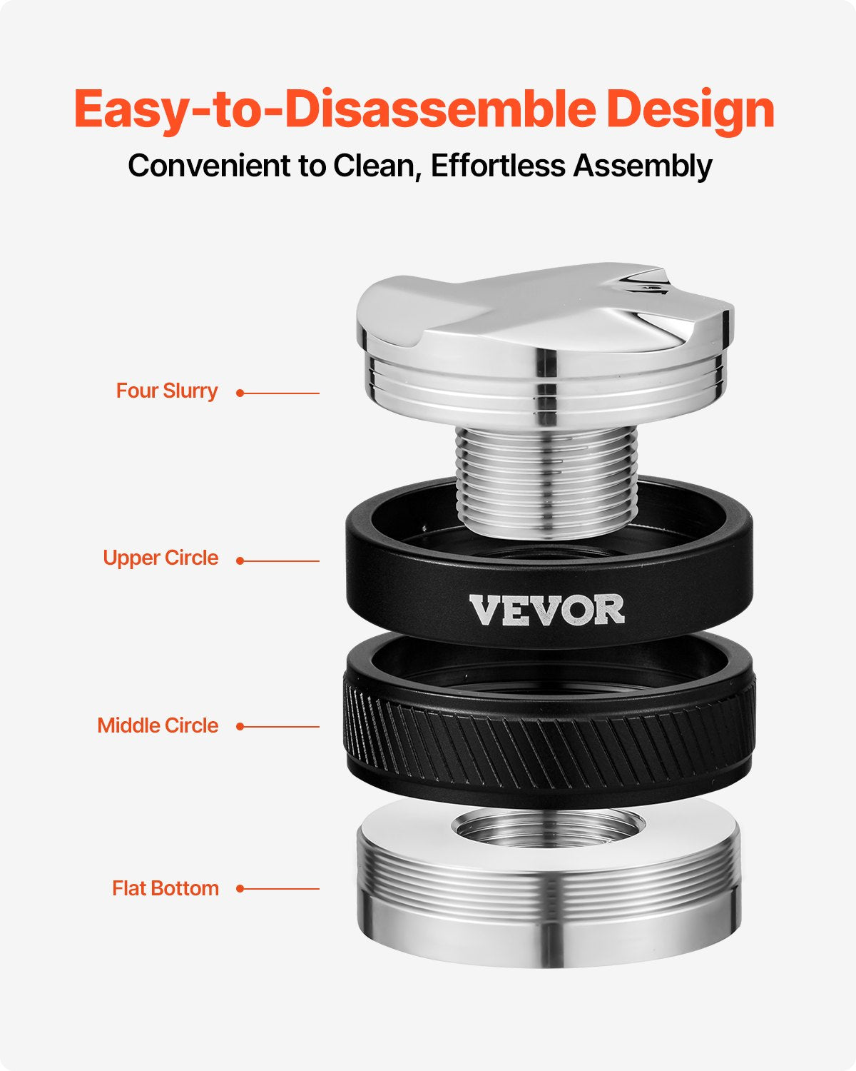 58mm coffee distributor 2-in-1 adjustable espresso distributor for home