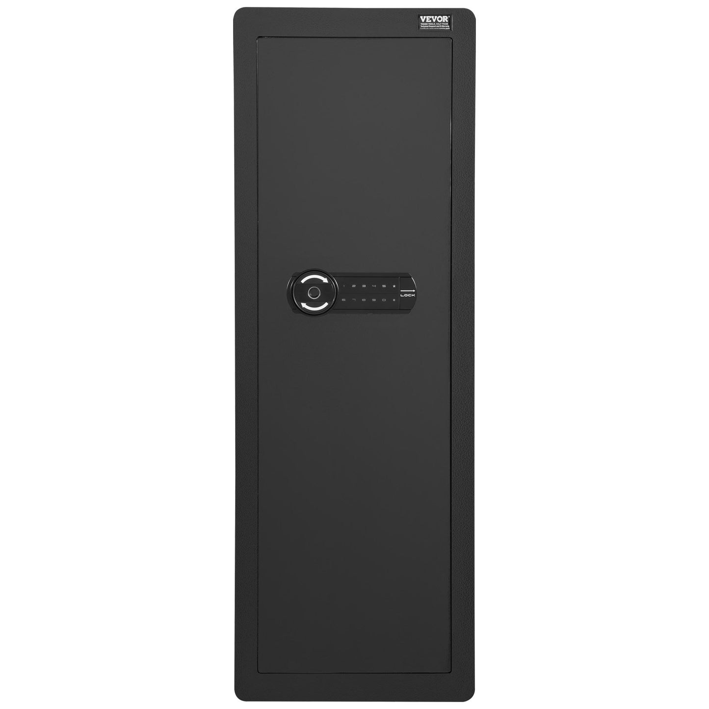 42,91" hoher Waffentresor für die Wand, 4-stufiger versteckter Waffentresor mit Tastatur und Fingerabdruck