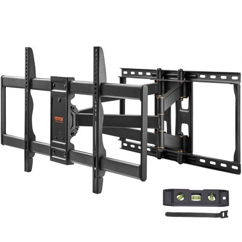 Full Motion TV Mount Fits for Most 37-90 inch TVs, Swivel Tilt Horizontal Adjustment TV Wall Mount Bracket with 4 Articulating Arms, Max VESA 600x400mm, Holds up to 165 lbs