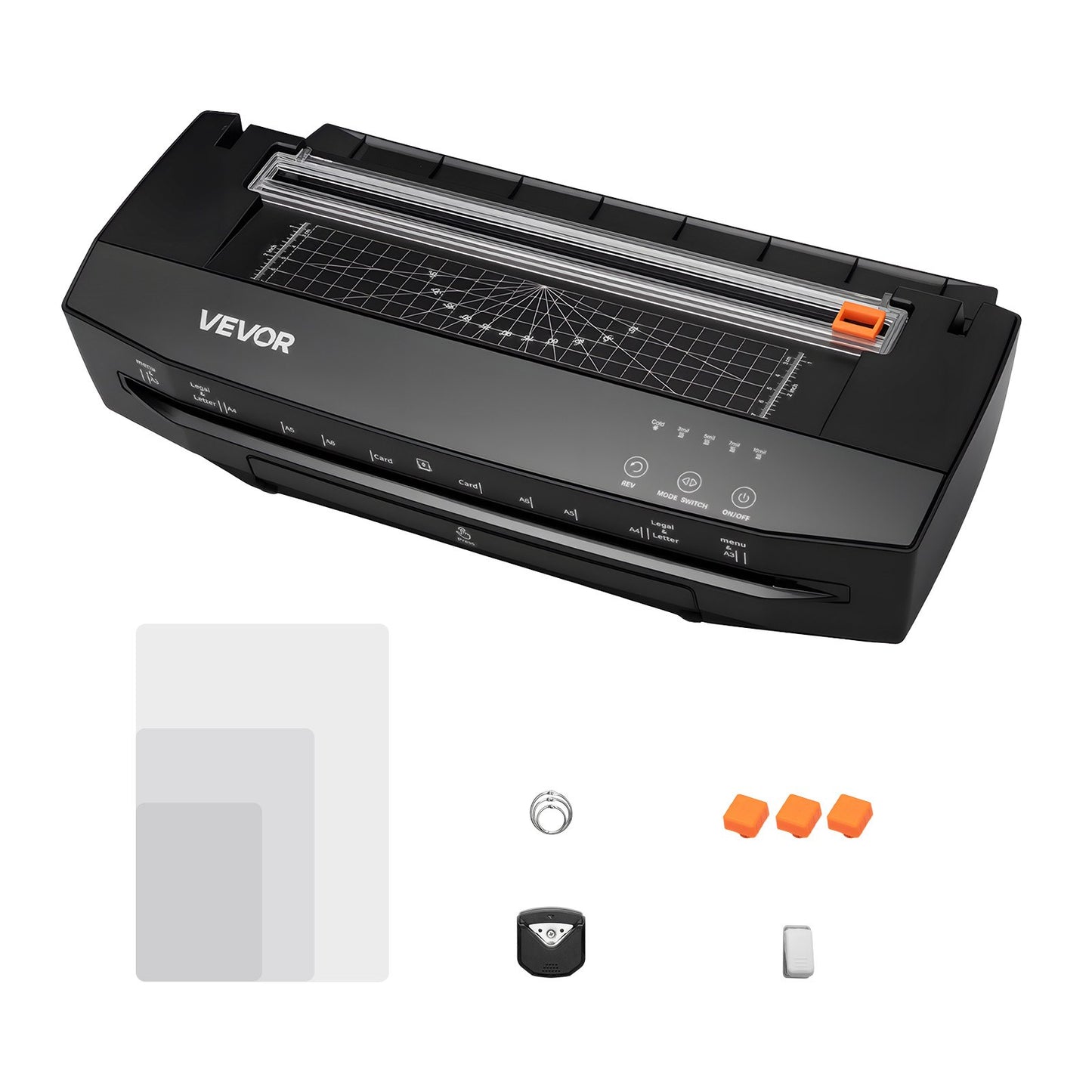 Laminator Machine, Cold and Hot Lamination for Max A3 Paper Size, 1 min Quick Warm Portable Laminator, 3-10 mil Thickness, Ideal for Home, Office, Business, or School Supplies, Black