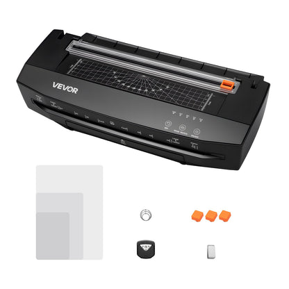 Laminator Machine, Cold and Hot Lamination for Max A3 Paper Size, 1 min Quick Warm Portable Laminator, 3-10 mil Thickness, Ideal for Home, Office, Business, or School Supplies, Black