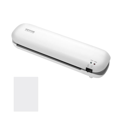 Laminator Machine, Thermal Laminator for Max A4 Paper Size, 3-4 min Quick Warm Portable Laminator, 3-5 mil Thickness, Ideal for Home, Office, Business, or School Supplies, White + Grey