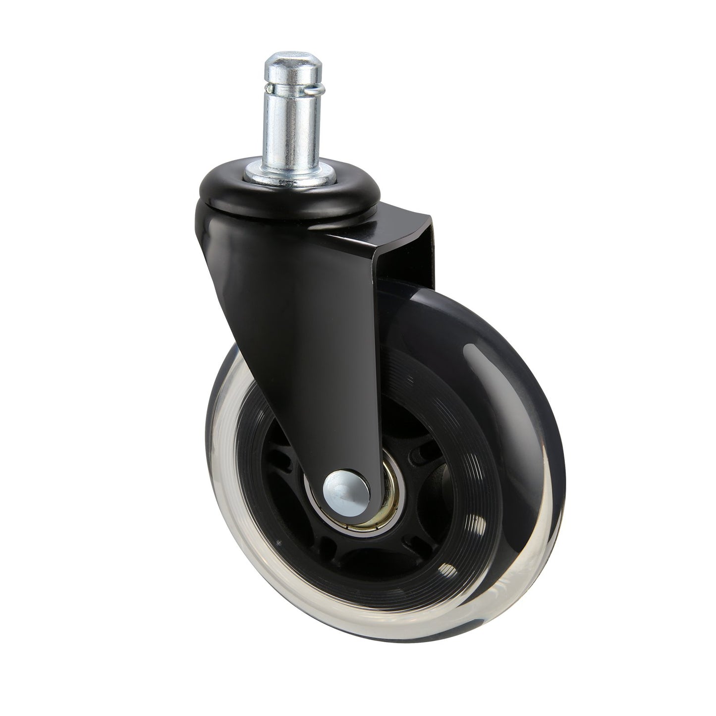 Office Chair Casters, Set of 5.3 Inch Casters Replace Hardwood Floors and Carpets, Heavy Duty Computer Gaming Casters with 130 lbs Load Capacity, Universal Fit for Most Chairs