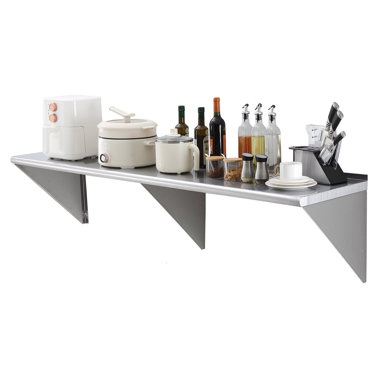 72" x 18" Stainless Steel Wall Mounted Shelf Kitchen Restaurant Shelf