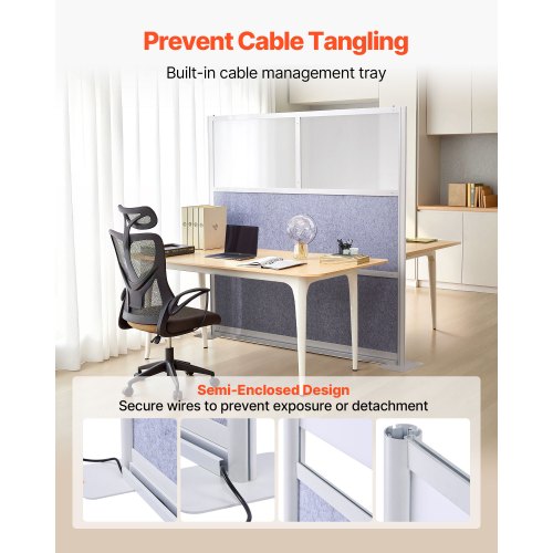 Kontorsavdelare Sekretesspanel, 1-pack, 1778 x 1778 mm Modulär Väggrumsavdelare, PET Arbetsstation Båsavdelare med Frostade Fönster, Fristående Sekretesspanel för Kontorsbibliotek |  EU