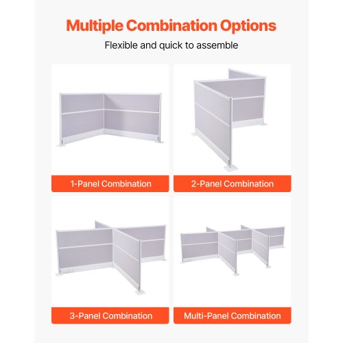 Kontorsavdelare, 2-pack, 1,83m x 1,22m rumsavdelare, PET-arbetsstationsbåsavdelare med uttagsskydd, fristående avskärmningar för kontor, bibliotek, skola |  EU